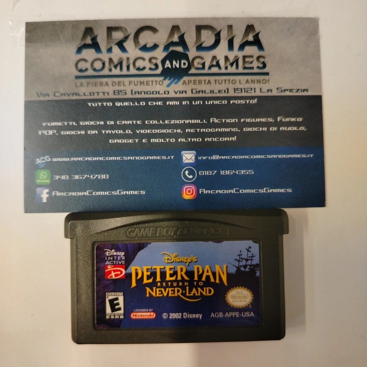 Peter Pan Return To Neverland GBA Game Boy Advance Nintendo Solo Cartuccia USA